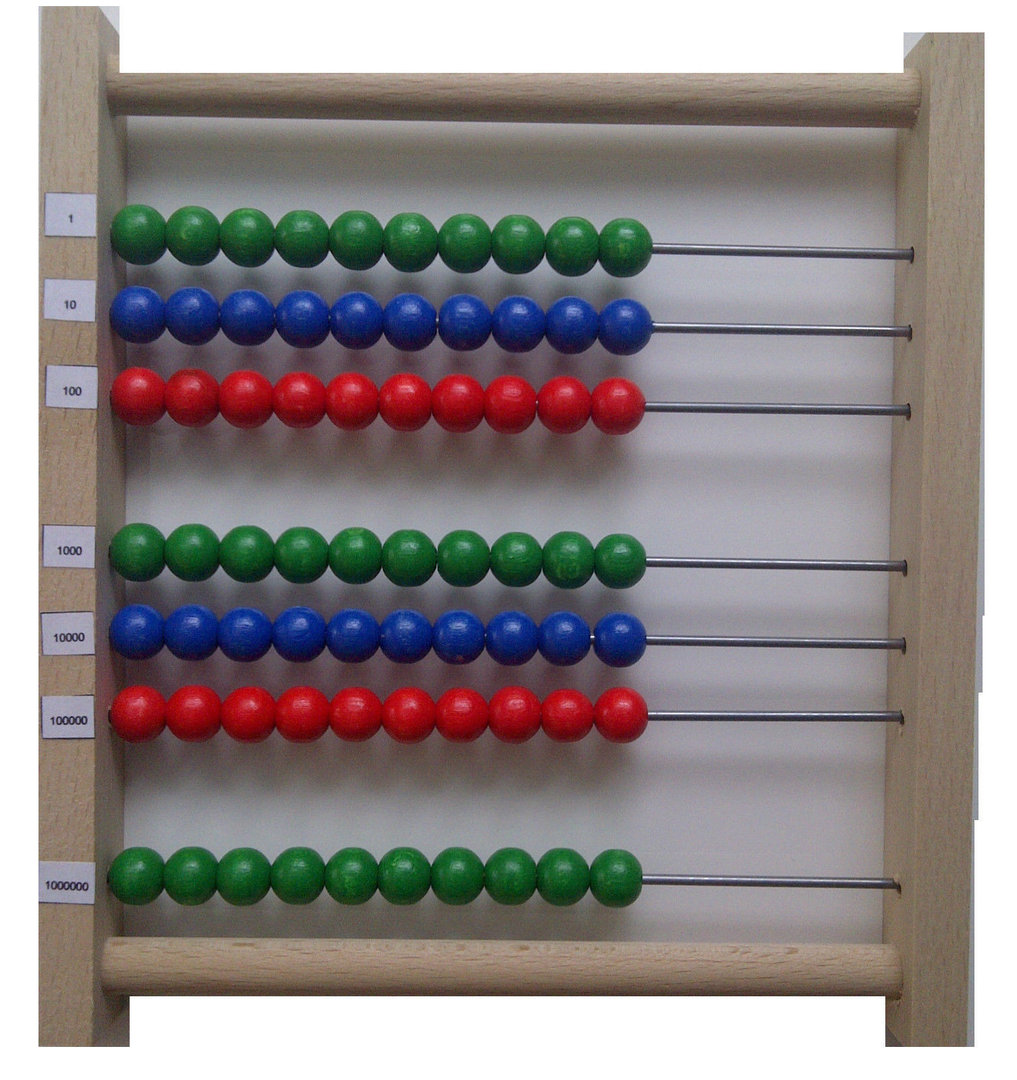Montessori Material 10er Einmaleins Lernspielzeug Fördermaterial Farbwahl NEU 